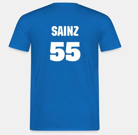 T-shirt personalizzata di Carlos Sainz (55)  -  XL